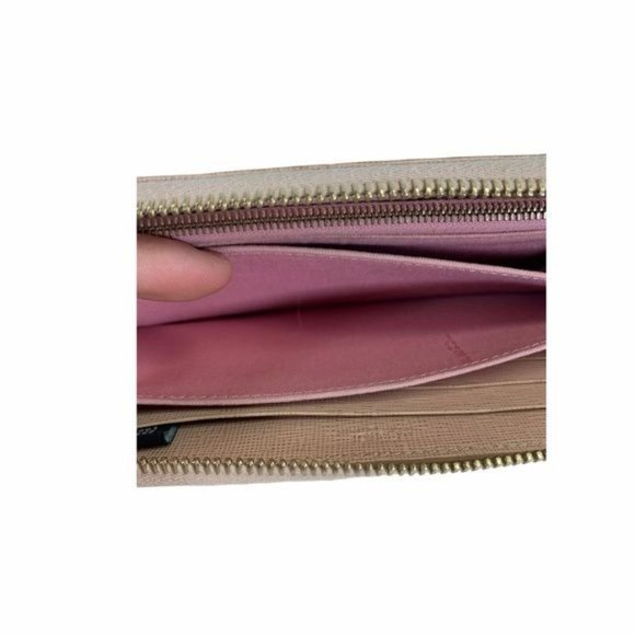 Authentic Fendi Wallet Long Hardware Blush Pink Leather Used Vintage - Picture 6 of 9